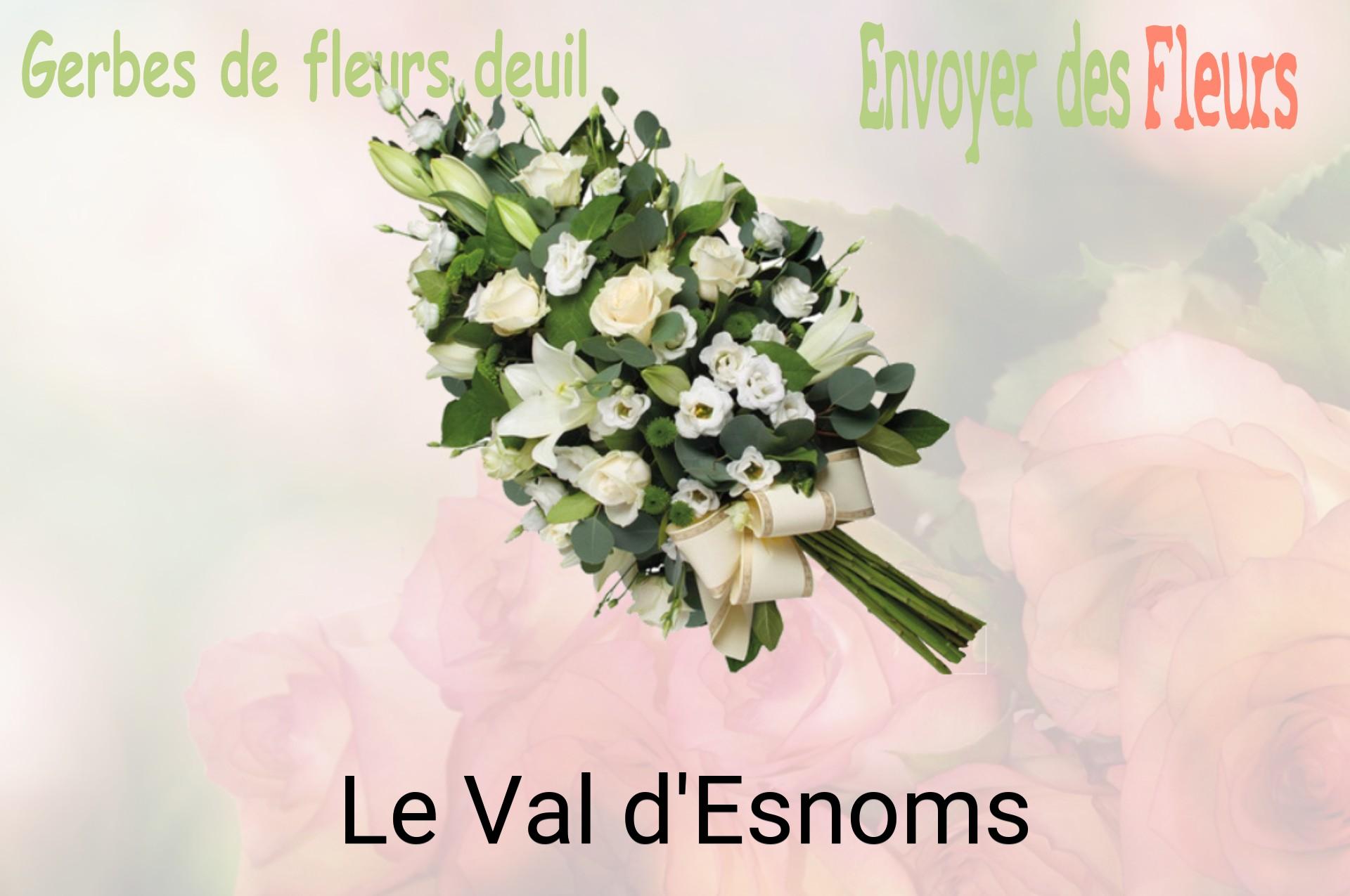 Gerbe de fleurs de deuil livrée à Le Val-d'Esnoms